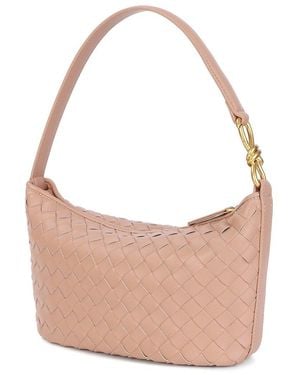 Tiffany & Fred Paris Woven Leather Hobo Bag - Brown