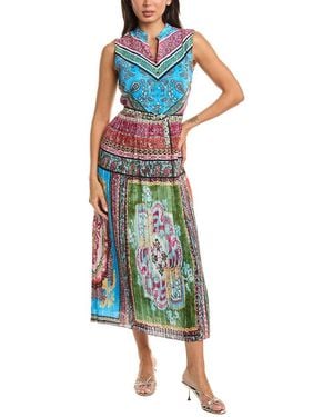 Tahari The Adira Maxi Dress - Blue