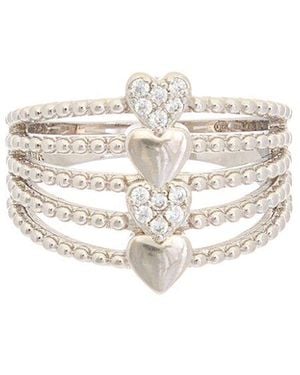 Juvell 18k Plated Cz Ring - White