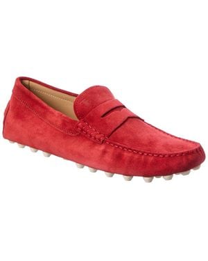 Tod's Suede Loafer - Red