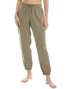 Barefoot Dreams Linen-Blend Jogger - Green