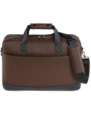 Bugatti Central Executive Briefcase - Brown
