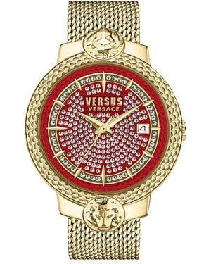 Versus Versus By Versace Mouffetard Crystal Dial Watch - Metallic
