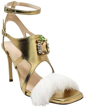 Madison Maison Calda Leather Sandal - Metallic
