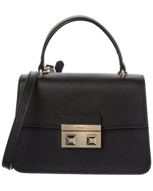 Furla Bella Leather Top Handle - Black