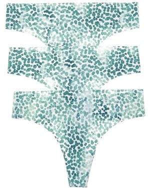 DKNY Set Of 3 Cut Anywhere Thong - Blue