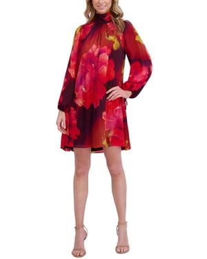 Ted Baker Bow Neck Mini Dress - Red