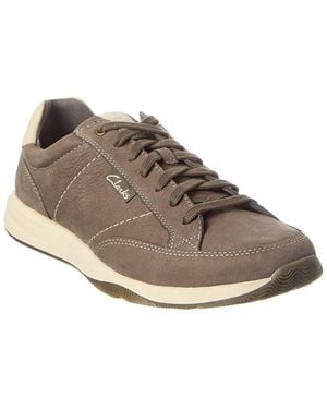 Clarks Townview Lace Nubuck Sneaker - Gray