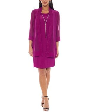 Marina Two Piece Mini Dress - Purple