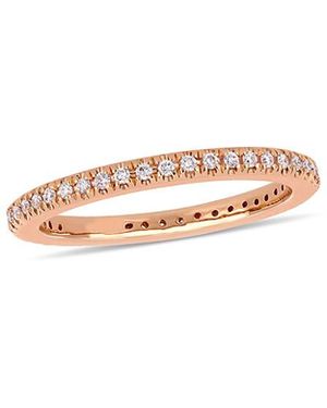 Diamond Select Cuts 14K Rose 0.25 Ct. Tw. Diamond Eternity Ring - White