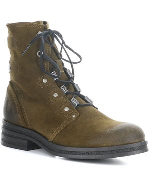 Fly London Knot Leather Boot - Green