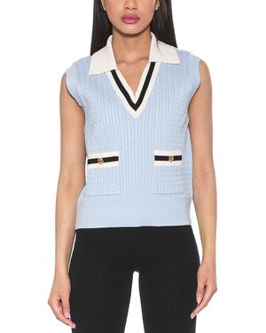 Alexia Admor Michelle Vest Top - Blue