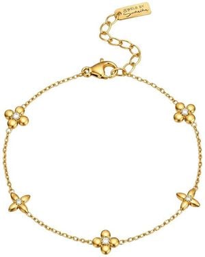 Jewels by Sunaina Amalfi 18K Plated Stainless Steel Link Bracelet - Metallic