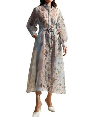 COLON DIANA Midi Dress - Blue