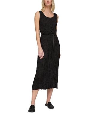 Lafayette 148 New York Scoop Neck Sleeveless Dress - Black