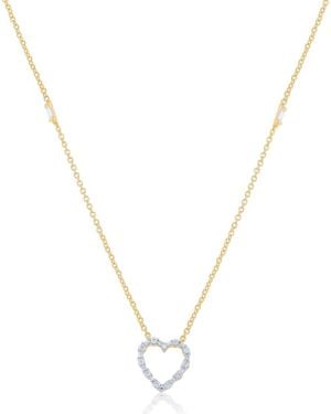 Diana M. Jewels 14k 0.19 Ct. Tw. Diamond Necklace - Metallic