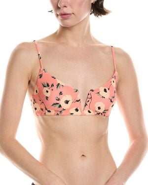 Volcom Call Me Big Poppy V Underwire Bikini Top - Pink