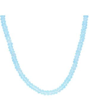 Rina Limor 19.01 Ct. Tw. Sky Topaz Bead Necklace - Blue
