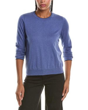 N.Peal Cashmere Cashmere-Blend Round Neck Jumper - Blue