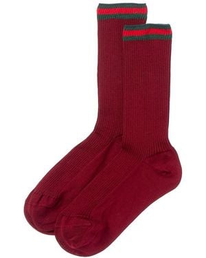 Gucci Web Socks - Red