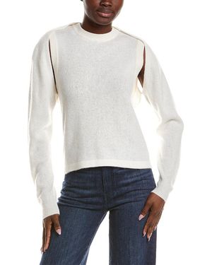 NAADAM Coastal Cashmere Convertible Jumper - White
