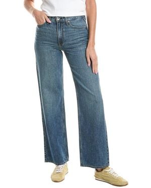 Rag & Bone Lori Mid Rise Wide Leg Jean - Blue