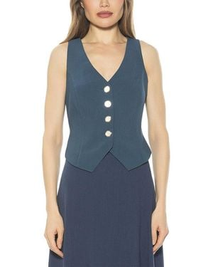 Alexia Admor Liliana Vest Top - Blue