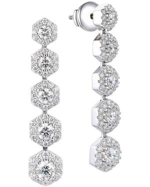 Gregg Ruth 14K 3.19 Ct. Tw. Diamond Earring - White