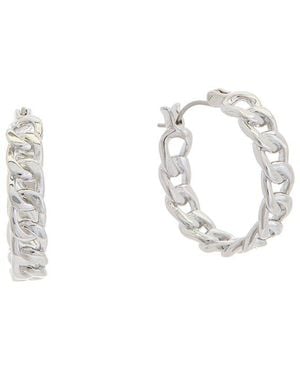 Juvell 18k Plated Link Earrings - White