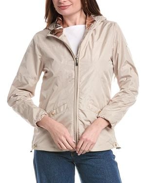 Nicole Miller Solid Windbreaker - Natural
