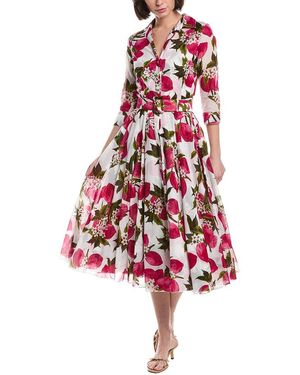 Samantha Sung Aster Midi Dress - Red