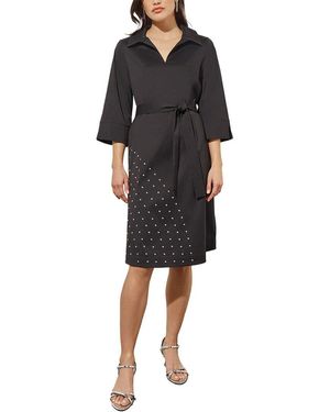 Ming Wang Knee-Length Shift Dress - Black