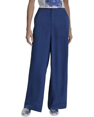 DKNY Wide Leg Pant - Blue