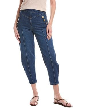 House of Harlow 1960 Zev Sailor Detail Barrel Jean - Blue