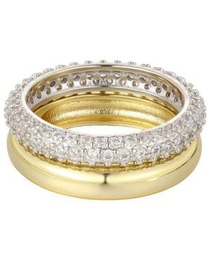 Adornia 14K Plated Ring - White