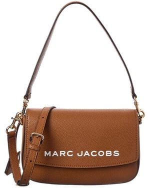 Marc Jacobs Bold Leather Messenger Bag - Brown