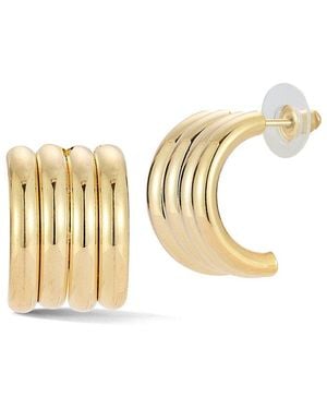 Glaze Jewelry Plated Chunky Hoop Earrings - Metallic
