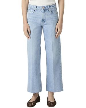 PAIGE Leenah Ankle Raw Hem Brightside Jean - Blue