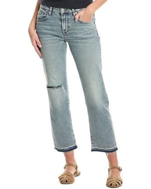 7 For All Mankind Calie Shore Break Straight Ankle Jean - Blue