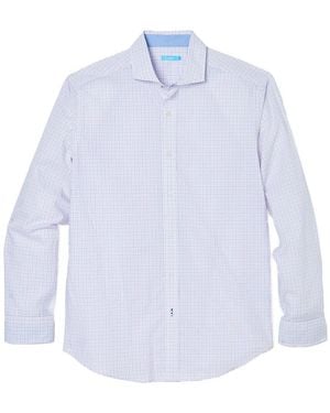 J.McLaughlin Check Drummond Shirt - White