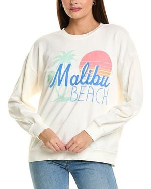 Z Supply Malibu Beach Sunday Oversized Sweatshirt - Blue