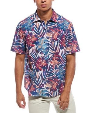 Tommy Bahama Bahama Coast Monarch Monstera Shirt - Blue