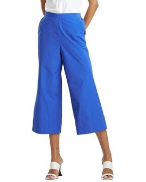 Natori Techno Poplin Cropped Pant - Blue