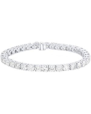 Diana M. Jewels 18K 16.00 Ct. Tw. Diamond Tennis Bracelet - White