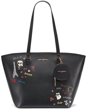 KARL LAGERFELD Karl Laggerfeld Maybelle Tote - Black