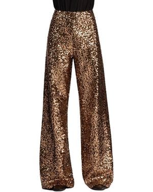 Alice + Olivia Athena Pant - Brown