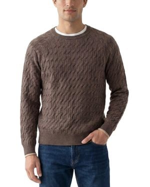 NAADAM Cable Wool & Cashmere-Blend Crewneck Jumper - Grey