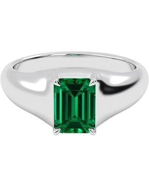 VOWE 14K 2.00 Ct. Tw. Lab-Grown Emerald Ring - Green
