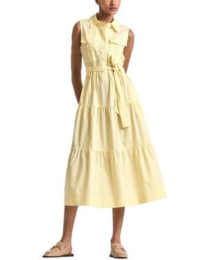 10 Crosby Derek Lam Florence Sleeveless Shirtdress - Yellow
