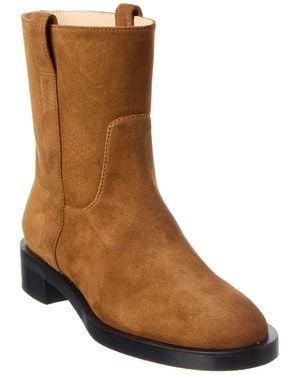 Stuart Weitzman Lenora Suede Bootie - Brown